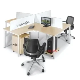 Cụm Bàn Làm Việc 4 Chỗ