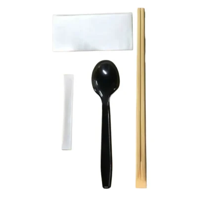 Combo muỗng đũa dùng 1 lần in Logo – Đồ  dùng nhà hàng cao cấp